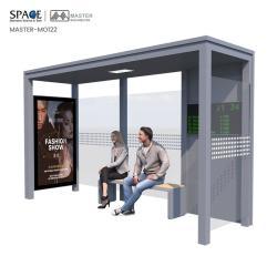 Автобусная остановка с LED дисплеем и скамейкой для улицы (арт. 25-3071907)