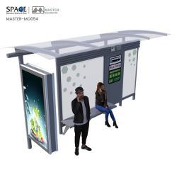 Автобусная остановка с умным навесом и WIFI, алюминиевая рама и стальной материал (арт. 25-3071910)