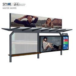 Умная автобусная остановка из нержавеющей стали с интеллектуальной системой общественного транспорта (арт. 25-3071911)