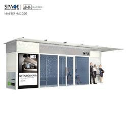 Автобусная остановка в ближневосточном стиле с кондиционером и рекламными световыми коробами (арт. 25-3071937)