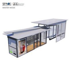 Автобусная остановка с кондиционером и световыми коробами для комфортного ожидания пассажиров (арт. 25-3071939)