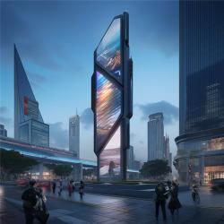 Каркас наружной рекламы с индивидуальной конструкцией для эффективной рекламы на улице (арт. 25-3072101)