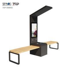 Солнечная умная скамейка с беспроводной зарядкой для гаджетов (арт. 25-3072119)