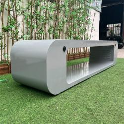 Солнечная умная скамейка с беспроводной зарядкой, USB-портами и светодиодным освещением для открытых пространств (арт. 25-3072120)