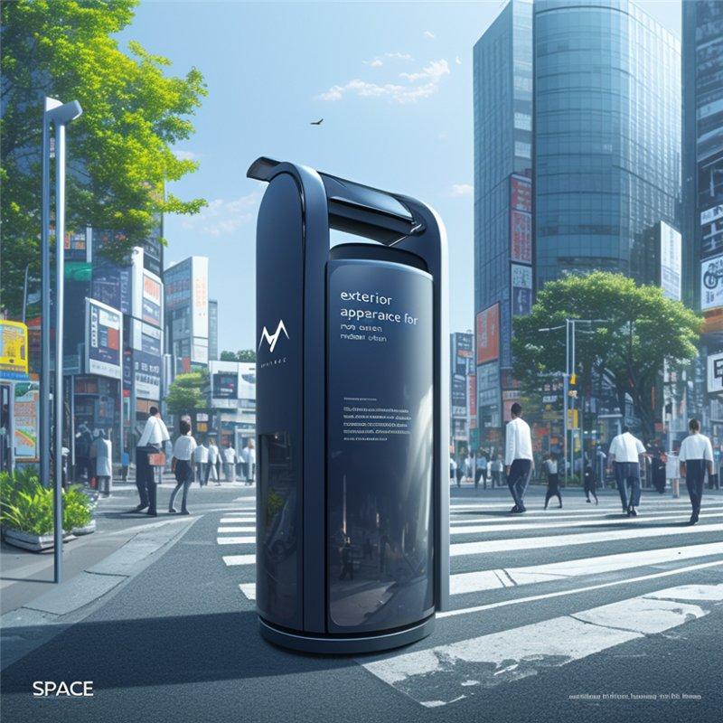 Интеллектуальный мусорный бак с контролем запаха и управлением без помощи рук (арт. 25-3072133)