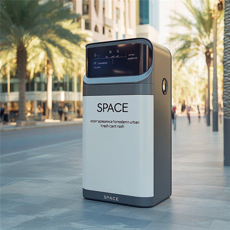 Интеллектуальный мусорный бак с алюминиевой рамой и функцией сбора отходов (арт. 25-3072134)