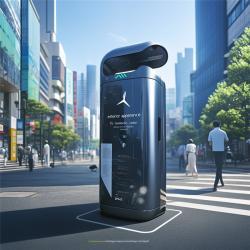 Уличный умный мусорный бак с сенсорной технологией и контролем запаха для световых коробов (арт. 25-3072135)