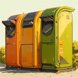 Мусорный бак с бесконтактным управлением и интеллектуальной сенсорной крышкой для дома и офиса (арт. 25-3072137)