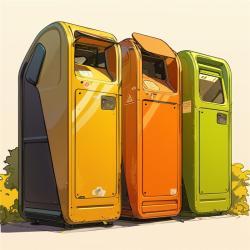 Мусорный бак с бесконтактным управлением и интеллектуальной сенсорной крышкой для дома и офиса (арт. 25-3072137)