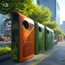 Световой короб с датчиком движения для уличной рекламы и утилизации мусора (арт. 25-3072139)