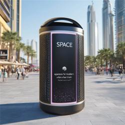 Уличный умный мусорный бак с датчиком движения и герметичной крышкой (арт. 25-3072140)