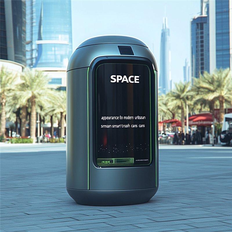 Уличный умный мусорный бак с противоугонным замком и датчиком движения (арт. 25-3072144)