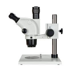 Микроскоп стерео с триноскопическим зумом 6.5X-65X на большой базе, белая и черная пластина (арт. 25-9071946)
