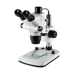 Стереомикроскоп с LED подсветкой, увеличение 6.5X-65X тринокулярный с адаптером C-Mount (арт. 25-9071947)