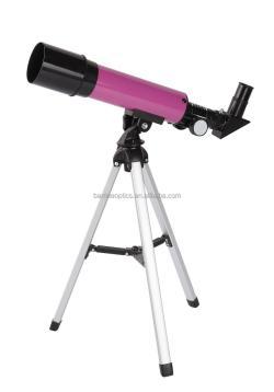 Детский телескоп для хобби с белым столом, объективом 50 мм, для увлекательных наблюдений (арт. 25-9072013)