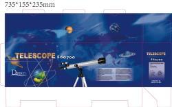 Телескоп астрономический с желтой рефракторной линзой 60мм диаметром 175X (арт. 25-9072014)