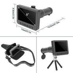 Цифровый телескоп с ЖК-дисплеем 5.0 дюймов, видео 1080p и слотом для Micro-SD карты (арт. 25-9072015)