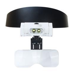 Магнификатор с кронштейном для очков с LED-подсветкой и оптическим объективом для чтения и ремонта BM-MG5038