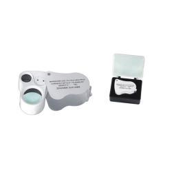 Лупа с двойным объективом для географов и ювелиров с подсветкой UV LED (арт. 25-9072288)