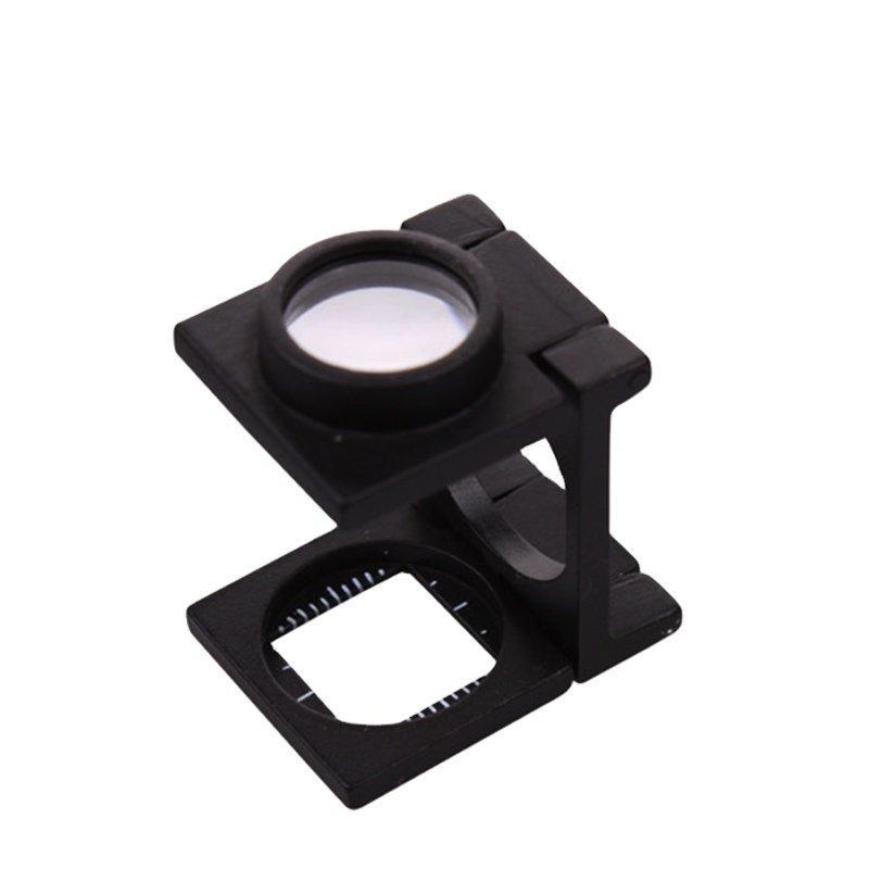 Лупа с двойной линзой из цинкового сплава 10x15 мм для проверки льна (арт. 25-9072312)