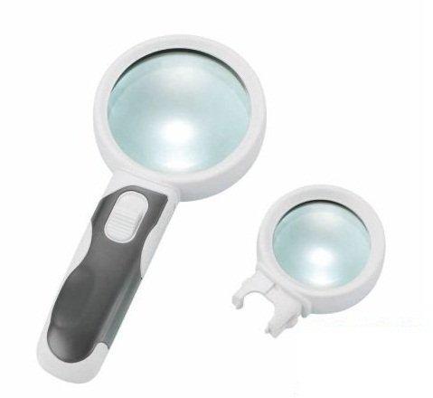 Лупа с подсветкой и сменными линзами 5X и 10X BM-BG2016