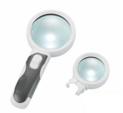 Лупа с подсветкой и сменными линзами 5X и 10X BM-BG2016