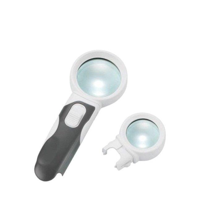 Универсальное увеличительное стекло с LED-подсветкой и сменной ручкой (арт. 25-9072317)
