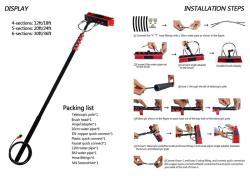 Щетка для чистки солнечных панелей с водяной подачей на выдвижной телескопической штанге (арт. 25-1407932)