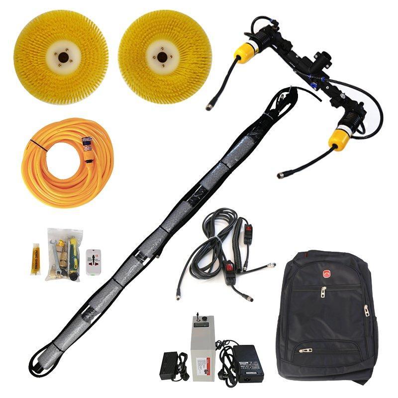 Электрическая щетка для чистки солнечных панелей с двумя головками и экономией воды (арт. 25-1407982)