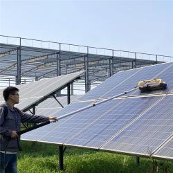 Щетка для очистки солнечных панелей с моторизованной роликовой головкой и литиевым аккумулятором (арт. 25-1407983)