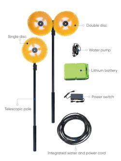 Автоматическая щетка для очистки двойных солнечных панелей (арт. 25-1408018)