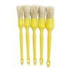 Набор щеток для автомобильной детейлинговой чистки Premium из 5 штук с желтой ручкой (арт. 25-1408028)