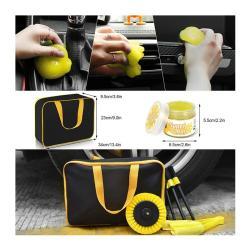 Набор щеток для автомобиля с насадкой на дрель и миттеном из шениля, 20 шт. (арт. 25-1408031)