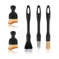 Набор щеток для уборки автомобиля (интерьер/экстерьер) с мягкой щетиной для панелей(арт. 25-1408101)