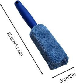 Щетка для чистки колесных дисков и шин автомобиля из микрофибры с длинной ручкой (арт. 25-1408107)