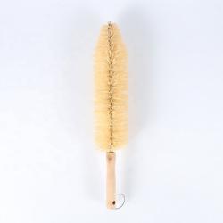 Щетка для чистки автомобильных колес с натуральным волокном сизаля и деревянной ручкой (арт. 25-1408115)