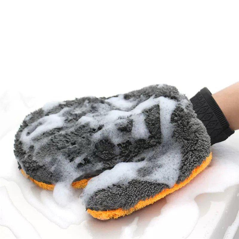 Рукавица для чистки автомобиля из микрофлиса (арт. 25-1408122)