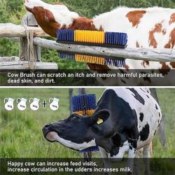 Коврик для коровы с полукруглой щеткой для чистки и массажа (арт. 25-1408348)