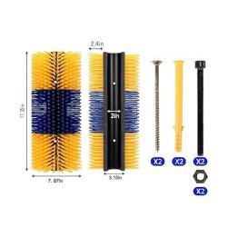 Коврик для коровы с полукруглой щеткой для чистки и массажа (арт. 25-1408390)