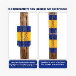 Массажная щетка для скота с роликом для коров, лошадей и коз (арт. 25-1408399)