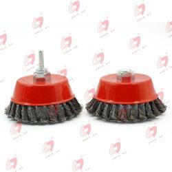 Щетка для углового шлифования из витой стали с креплением для промышленной очистки (арт. 25-1408418)