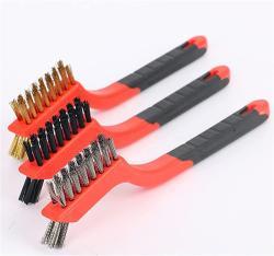 Набор щеток для уборки 3-в-1 из проволоки, стали, латуни и нейлона (арт. 25-1408438)