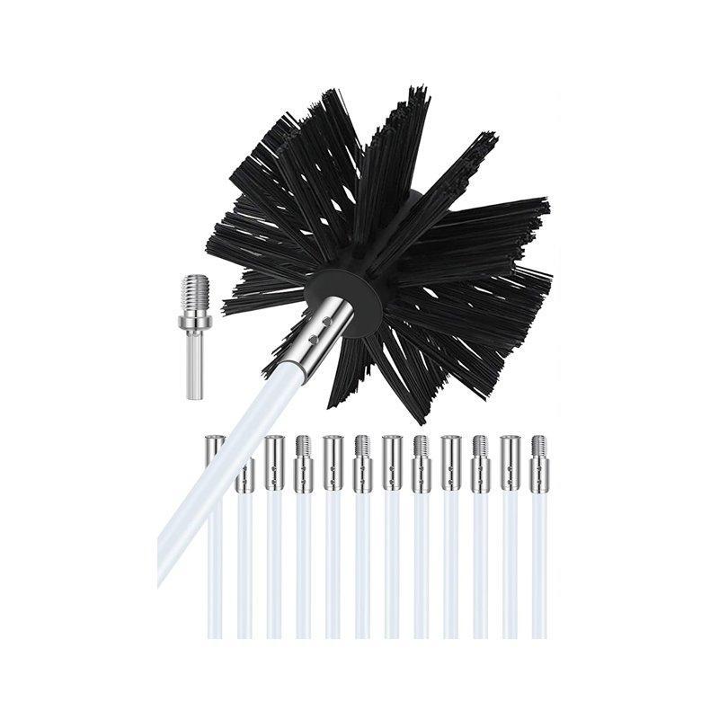 Набор для чистки воздуховодов и дымоходов с щетками и инструментами (арт. 25-1408502)