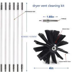 Набор для чистки вентиляционных отверстий из ПП с щеткой для удаления пыли из камина (арт. 25-1408517)