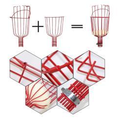 Фруктосборник на выдвижной штанге для яблок, апельсинов, груш и манго с корзиной (арт. 25-1408538)