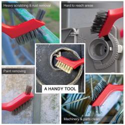 Набор щеток для детейлинга из нержавеющей стали (арт. 25-1408581)