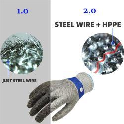 Перчатки защитные стальные 316L против порезов для мяса (арт. 25-5080025)