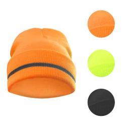 Шапка унисекс вязаная зимняя светоотражающая для работы (арт. 25-5080035)