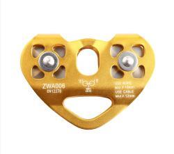 Блок роликовый алюминиевый двойной 30KN для спасработ (арт. 25-5080140)