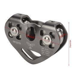 Блок роликовый алюминиевый двойной 30KN для спасработ (арт. 25-5080140)